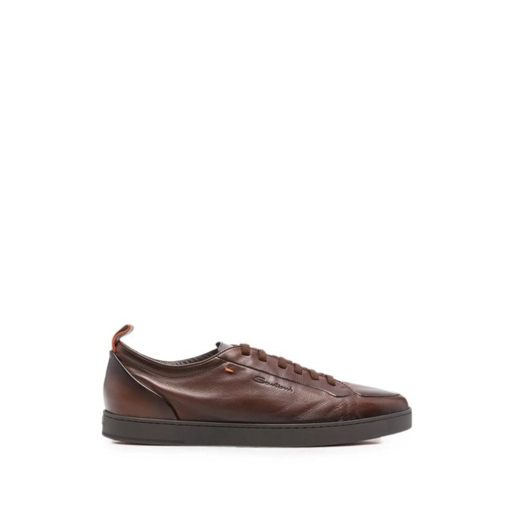 Santoni Brown Trainers - Low-Tops Men